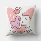 ママが大好きなアルパカたち クッション (裏面)