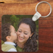 ママが大好きカスタムだよフォトキーチェーンのお母さんの日。 キーホルダー (裏面)