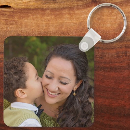 ママが大好きカスタムだよフォトキーチェーンのお母さんの日。 キーホルダー (裏面)