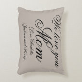 「ママが大好きパーソナライズされたよ」苗字B&G アクセントクッション (正面(垂直))
