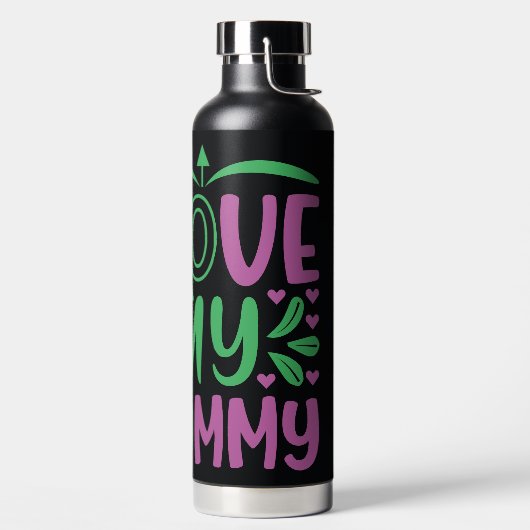 ママが大好き ウォーターボトル (左面)