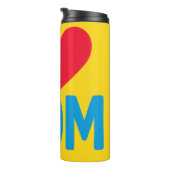 「ママが大好き」ウォーターボトル タンブラー (回転右)