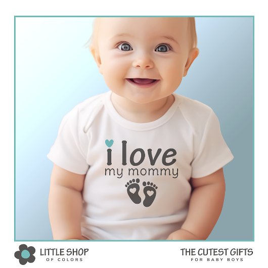 ママが大好き オーダーメイド ベビーボディスーツ