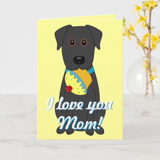 ママが大好き！ カード (黄色い花)