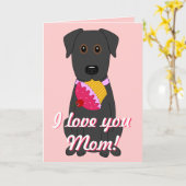 ママが大好き！ カード (黄色い花)