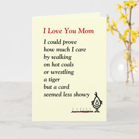 ママが大好き カード (黄色い花)