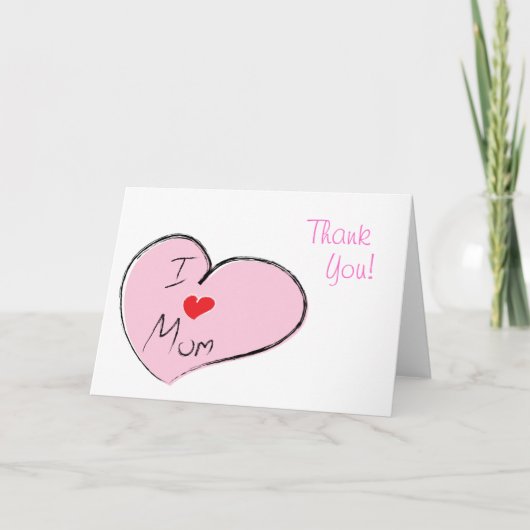 ママが大好き カード (正面)