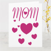 ママが大好き！ カード (黄色い花)