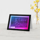 ママが大好き カード (黄色い花)