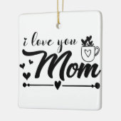 ママが大好き セラミックオーナメント (左)