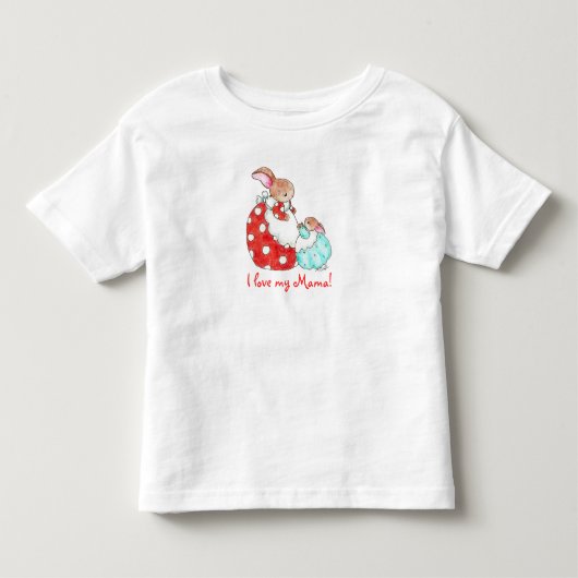 ママが大好き！ トドラーTシャツ (正面)