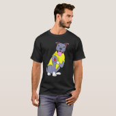 ママが大好き!ママコレクション ピットブル犬 Tシャツ (正面フル)