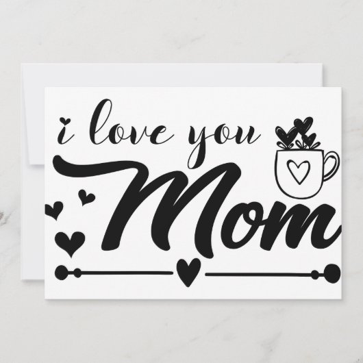 ママが大好き 招待状 (正面)