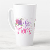 ママが大好き |母の日 カフェラテマグ (左アングル)