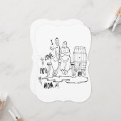 ママが大好き！Tシャツ カード (正面/裏面インサイチュ)