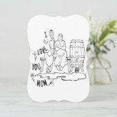 ママが大好き！Tシャツ カード (スタンド正面)