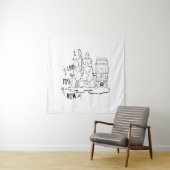 ママが大好き！Tシャツ タペストリー (インサイチュ)