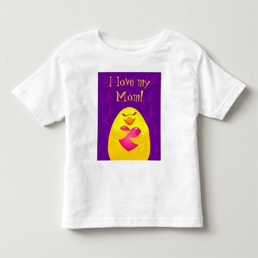 ママが大好き！Tシャツ トドラーTシャツ (正面)
