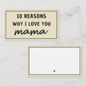 ママが好きな理由 母の日 かわいい ノートカード (正面/裏面)
