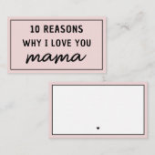 ママが好きな理由 母の日 かわいい ノートカード (正面/裏面)
