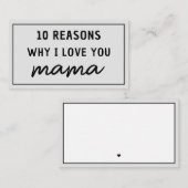 ママが好きな理由 母の日 かわいい ノートカード (正面/裏面)