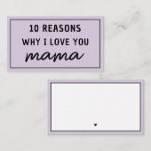 ママが好きな理由 母の日 かわいい ノートカード (正面/裏面)