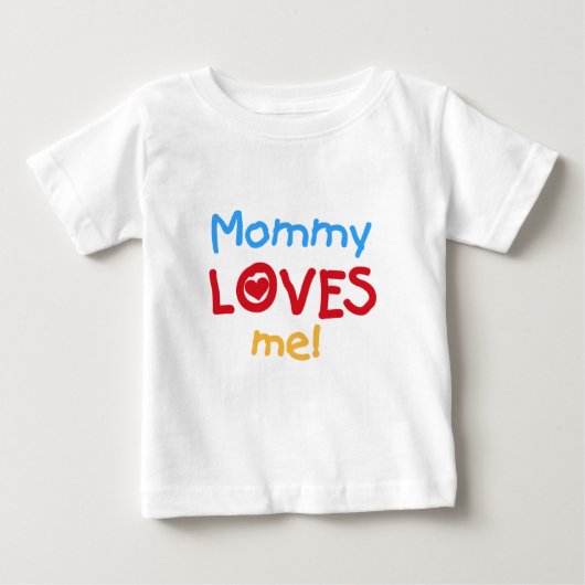 ママが好き ベビーTシャツ (正面)