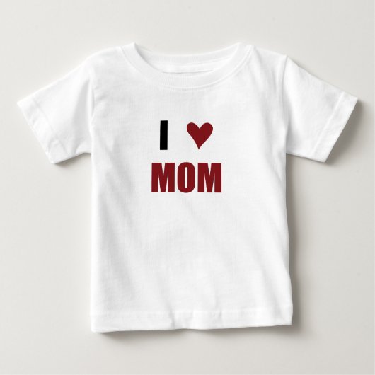 ママが好き!ベビーTシャツ ベビーTシャツ (正面)