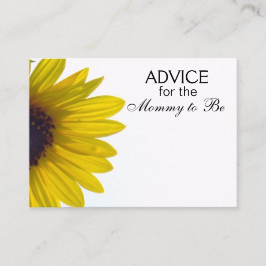 ママが巨大ひまわりカードになるアドバイス アドバイスカード (正面)