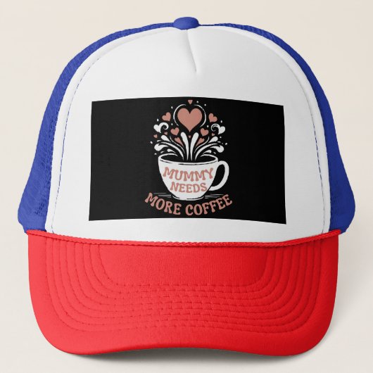 ママが必要もっとコーヒーママ疲れたママDesi キャップ (正面)