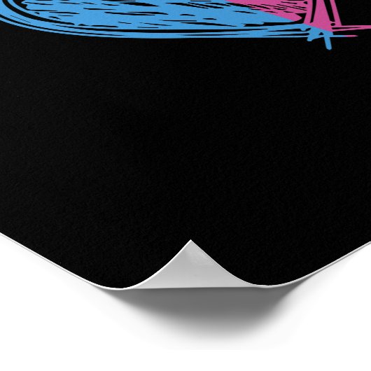 ママが愛する女の子が現れる車輪かヒール ポスター (角)