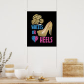 ママが愛する女の子が現れる車輪かヒール ポスター (キッチン)