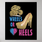 ママが愛する女の子が現れる車輪かヒール ポスター (正面)