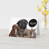 『ママが望む犬のグル最高のープ』 カード (黄色い花)