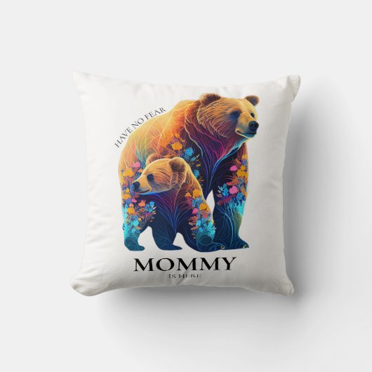 ママが来る心配はない – 母の日 クッション (正面)