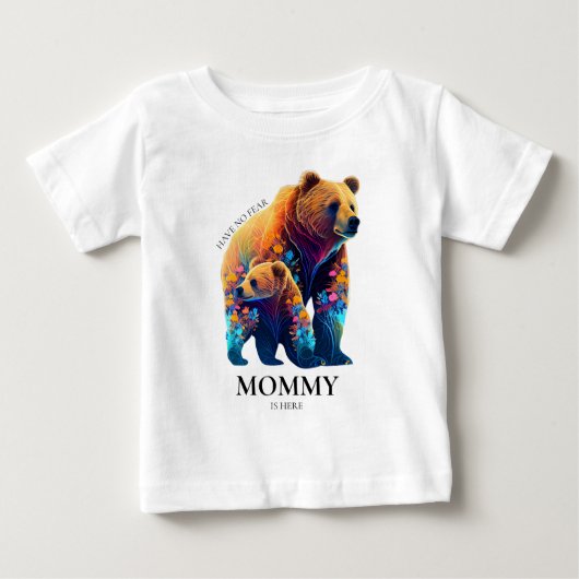 ママが来る心配はない – 母の日 ベビーTシャツ (正面)