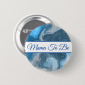 ママが来る |少年の赤ちゃんシャワーボタン 缶バッジ (正面&裏面)