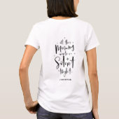 ママが欲しいのは夜静かだ Tシャツ (裏面)