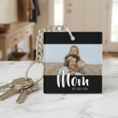 ママが現代のスクリプト写真を設立 キーホルダー