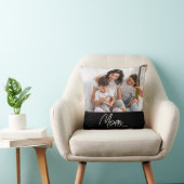 ママが現代のスクリプト写真クッション クッション (椅子)