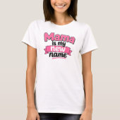 ママが私の新しい名前です 新米ママ ママ Tシャツ (正面)