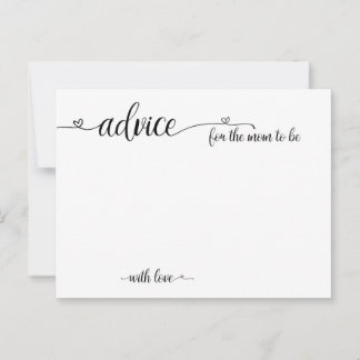 ママが赤ちゃんのシャワーカードになるアドバイス アドバイスカード