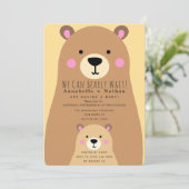 ママが赤ちゃんシャワーを浴びるのを待つのは嬉しい 招待状 (スタンド正面)