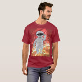 ママが赤のモリス Tシャツ (正面フル)