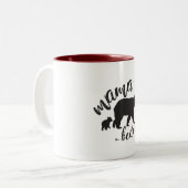 ママくまのマグ ツートーンマグカップ (正面左)