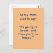 ママことわざ：壊れそうになったら… ポストカード (正面/裏面)