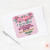 ママごめんね私が自分をペイする理由 スクエアシール (封筒)