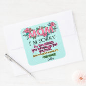 ママごめんね私が自分をペイする理由 スクエアシール (封筒)