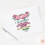 ママごめんね私が自分をペイする理由 スクエアシール (封筒)