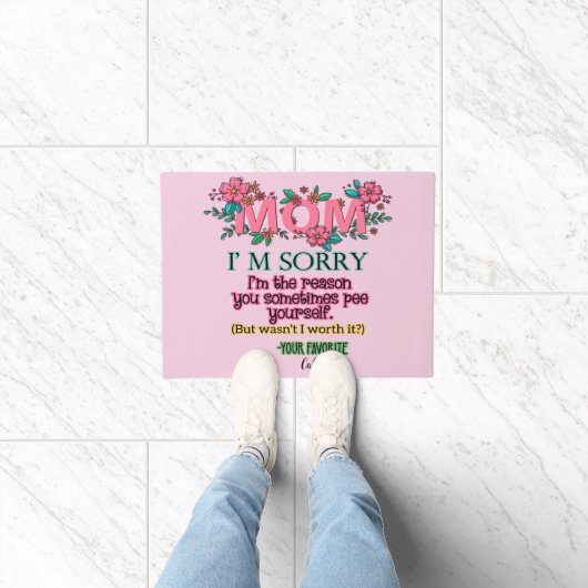 ママごめんね私が自分をペイする理由 ドアマット (室内)